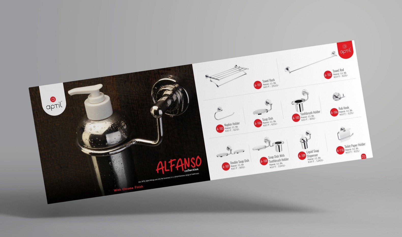 Aptil Packaging and Catalogue - Spartan Branding
